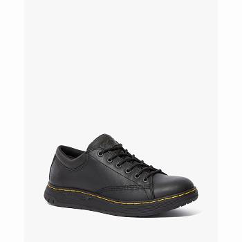 Dr Martens Maltby Slip Resistant Kožené - Cierne Pracovne Topanky Panske, D141SK